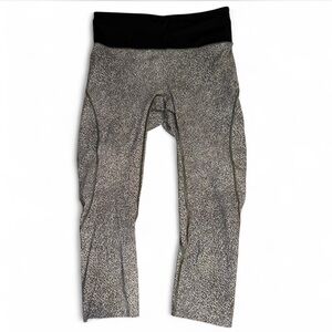 Lululemon Run The Day Tight (21") Fractal Dark Starlight Black / Black